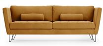 Sofa Homede Deltin, geltona sp., 210 x 82 cm x 81 cm