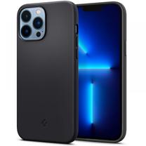 Чехол для телефона Spigen Silicone Fit, черный цв., Apple