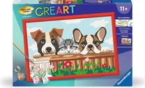 Картина по номерам Ravensburger CreArt Dogs And Cats, многоцветный