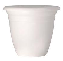Gėlių vazonas Domoletti TE000018-110, plastikinis, Ø 18 cm, balta sp.