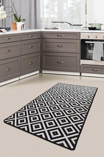 Kilimas Conceptum Hypnose Black White 882CHL1653, balta sp./juoda sp., 190 cm x 140 cm