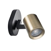 Lampa griesti un sienas Kanlux, GU10, 1 x 10 W, melna krās. / zelta krās.