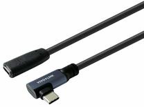 Кабель Vivolink PROUSBCMF1A USB Type-C Female, USB Type-C Male, 1 м, черный цв.