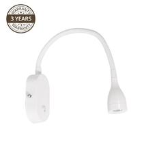 Valgusti seinale Domoletti WLED-954BU-WH4, LED, 3000 °K, 1 x 2.5 W, valge v. / valge v.