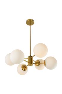 Valgusti rippuv Domoletti RAILE 2023666-GD, E27, 6 x 40 W, kuldne v. / kuldne v.