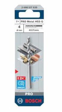 Сверло по металлу Bosch, металл, hss-g tin, цилиндрический, 4 мм x 7.5 см