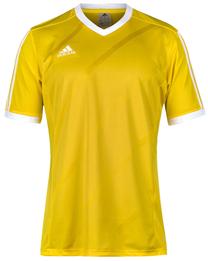 Футболка Adidas, белый цв./желтый цв., 140 см