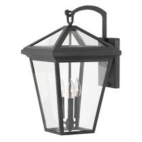 Āra sienas lampa Quintiesse Alford, 40W, E14, IP44, melna krās., 30.5 cm x 53.7 cm