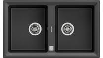 Кухонная мойка Teka 90 B-TG Dark Gray, масса камня, 86 см x 51 см x 20 см, серый цв.