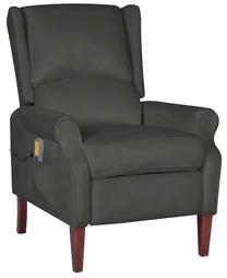 Krėslas VLX Massage Recliner 329291, tamsiai pilka sp., 90.5 cm x 74 cm x 101.5 cm