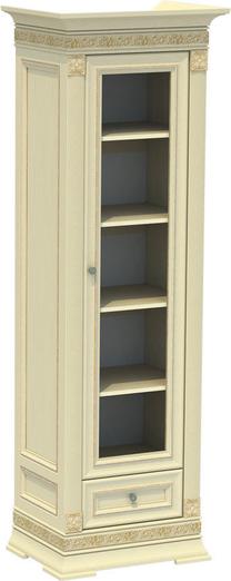 Vitrina MN Patricija SP1-60, smėlio ruda, 70 cm x 49.5 cm x 210 cm