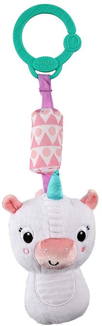 Игрушка для коляски Bright Starts Chime Along Friends Unicorn, белый цв.