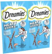 Skanėstas katėms Dreamies Meaty Sticks, lašiša, 0.03 kg, 6 vnt.