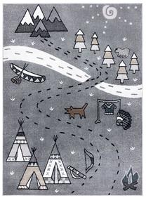Ковер комнатные Hakano Beo Indian, белый цв./серый цв., 150 см x 80 см