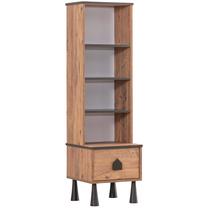 Pastatoma lentyna Kalune Design 106DNV1191, riešuto sp., 170 cm x 49 cm x 38 cm