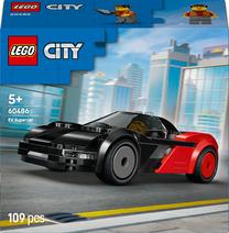 Konstruktorius „LEGO® City“ elektrinis superautomobilis, žaislinis konstravimo rinkinys ir minifigūrėlė, 60486, 109 vnt.