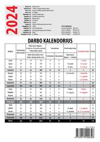 Sieninis kalendorius Premium, įvairių spalvų, 50 cm x 33 cm