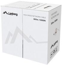 Провод Lanberg UTP Cat.5E CU, Nėra, 305 м, желтый цв.