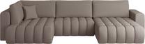 Kampinė sofa Bonito Savoi 7, šviesiai ruda sp., dešininė, 170 x 340 cm x 92 cm