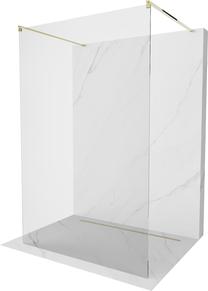 Dušas siena Mexen Kioto Walk-In, 120 cm x 200 cm, zelta krās./caurspīdīgs