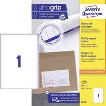 Lipdukas Avery Zweckform UltraGrip 3418, 29.7 cm x 20 cm, balta sp.
