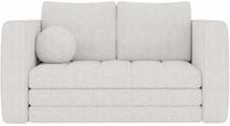 Sofa-lova Kastol Bouclé, balta sp., 71 x 137 cm x 74 cm