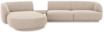 Modulinė sofa Micadoni Miley Haga 30, smėlio sp., kairinė, 300 x 145 cm x 70 cm