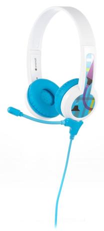 Bezvadu austiņas Buddy Phones StudyBuddy, zila krās./balta krās.