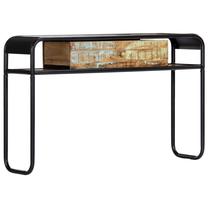 Konsoles galds VLX 248103, brūna krās./melna krās., 118 cm x 30 cm x 75 cm