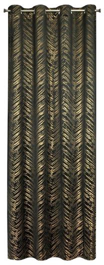 Nakts aizkari ZKPD-01, zelta krās./zaļa krās., 140 cm x 250 cm