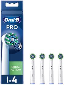Elektriskās zobu birstes galviņa Oral-B Cros Action, balta krās., 4 gab.