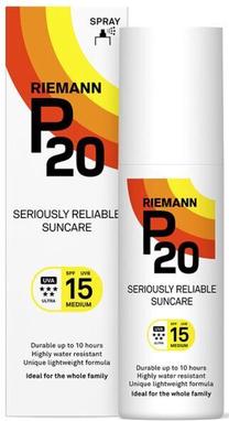 Purškiklis įdegio priežiūrai Riemann P20 SPF15, 100 ml
