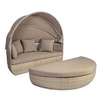 Lauko modulinė sofa Home4you Larache, pilka sp.