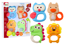 Kūdikio žaislų rinkinys Happy Play, įvairių spalvų, 4 vnt.
