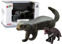 Figūrėlių rinkinys Lean Toys Animal Series Teddy bear and Tasmanian devil 12323, 12 cm, 2 vnt., įvairių spalvų