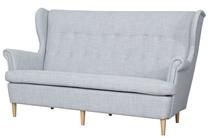 Sofa Bodzio Werina TWE3-N2, šviesiai pilka sp., 180 x 95 cm x 101 cm