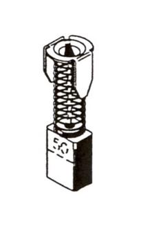 Šepetėlis Haushalt, 5 mm x 8 mm x 13 mm, 2 vnt.