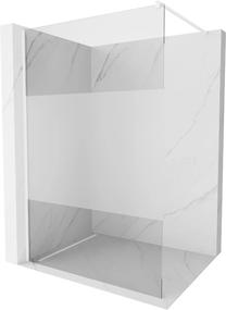 Dušas siena Mexen Kioto Walk-In, 90 cm x 200 cm, balta krās./rūdītais