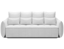 Sofa-lova Weltton Paolli 01, balta sp., 242 x 106 cm x 94 cm