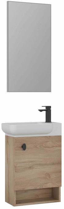 Vannas istabas mēbeļu komplekts Kalune Design Begonya, ozola krās., 33 cm x 53 cm x 75 cm