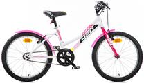 Vaikiškas dviratis Aurelia 420 Sport Girl, balta sp./raudona sp./rožinė sp., 20"