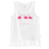 Krekls bez piedurknēm vasara, meitenēm Cool Club Voyage CCG2822482, balta krās., 158 cm