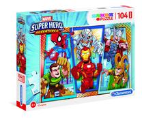 Dėlionė Clementoni Superhero maxi 23724, 62 cm x 42 cm, 104 vnt.
