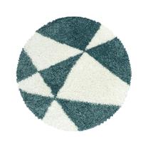Ковер комнатные Ayyildiz Tango Geometric, белый цв./синий цв., 160 см x 160 см