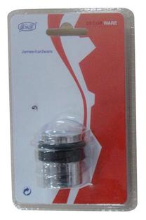 Durų atrama James Hardware DS071CC, 4.1 cm, Ø 3.7 cm, plastikas/guma/plienas, chromo sp.