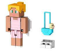Фигурка-игрушка Mattel Minecraft Creator Puppy Purse, 8 см, коричневый цв./розовый цв.