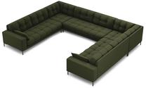 Sofa Micadoni Home Mamaia Panoramic, žalia sp., 337 x 256 cm x 75 cm