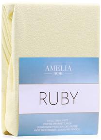 Paklodė AmeliaHome Ruby, geltona sp., 160 x 200 cm, su guma