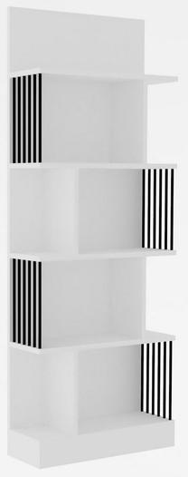 Pastatoma lentyna Kalune Design Alex 495SSE1229, balta sp., 160 cm x 80 cm x 21.8 cm
