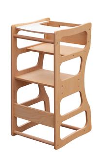 Barošanas krēsls Kalune Design Educational Tower Twinn, brūna krās.